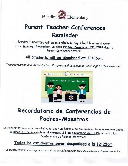 Parent Teacher Conference Flier